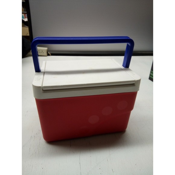 Igloo Polar Six Cooler Red White & Blue Handle Holds 6-Pack USA Made Year 2000 - Picture 1 of 3